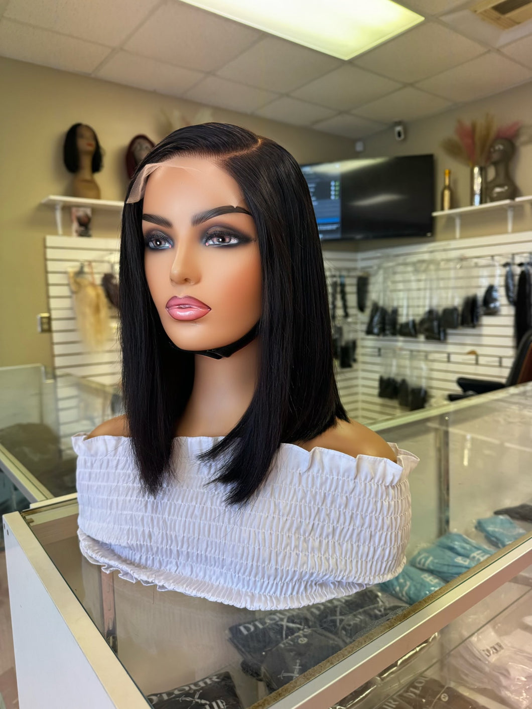 Glueless  side part Closure Bob